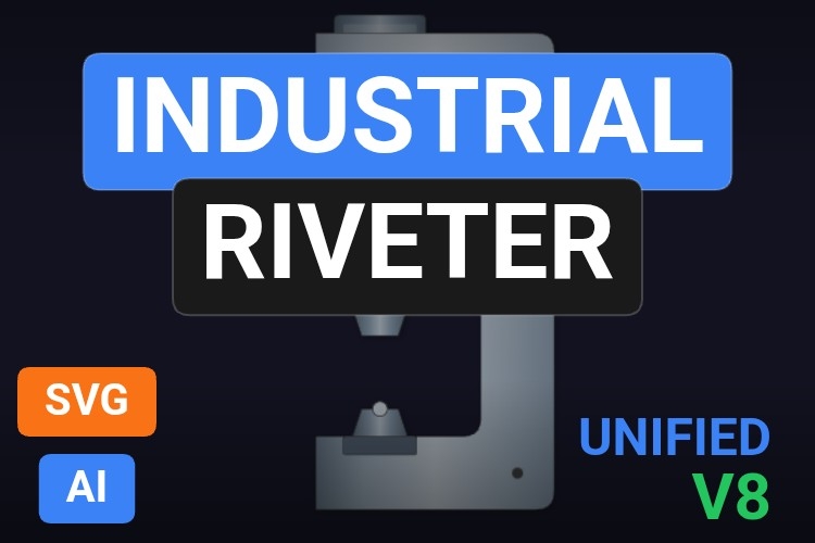 Industrial Riveter | Dynamic SVG | WinCC Unified & V8
