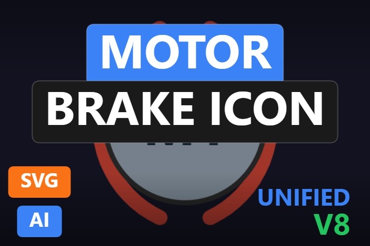 Motor Brake Icon | Dynamic SVG | WinCC Unified & V8
