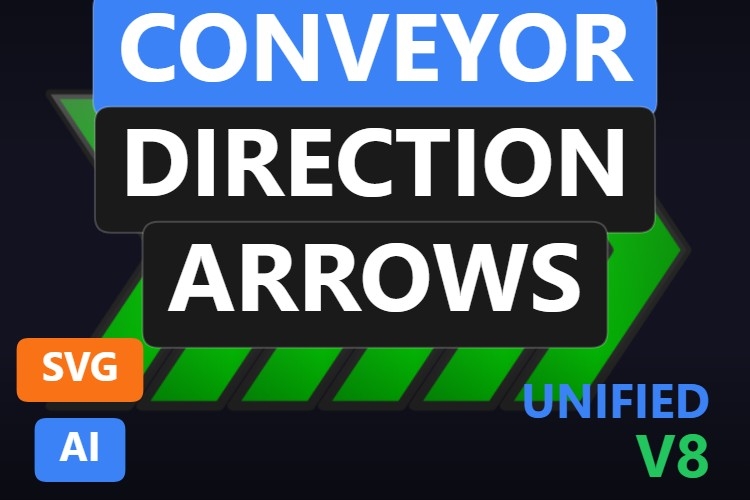 Conveyor Direction Arrows | Dynamic SVG | WinCC Unified & V8