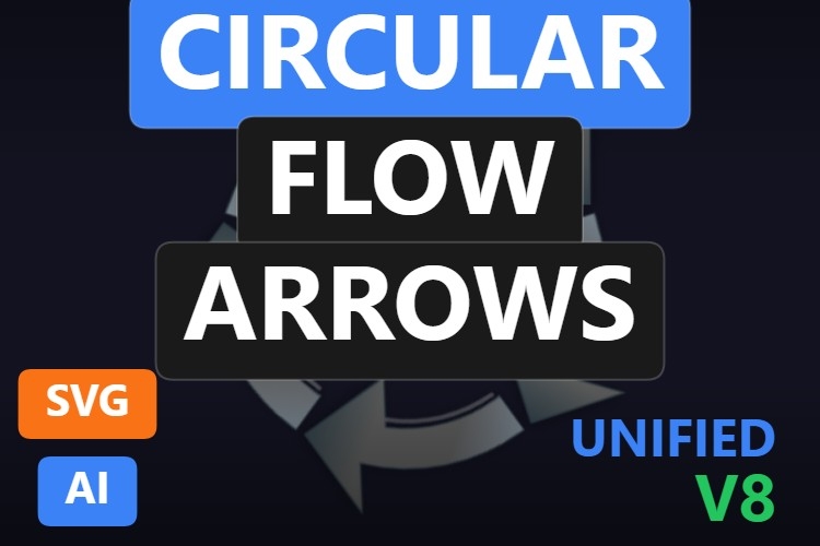 Circular Flow Arrows | Dynamic SVG | WinCC Unified & V8