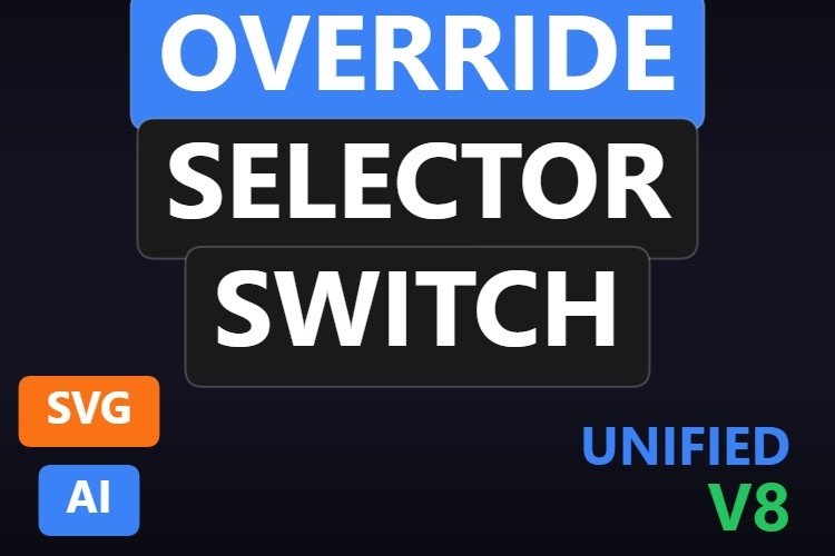 Override Selector Switch | Dynamic SVG | WinCC Unified & V8