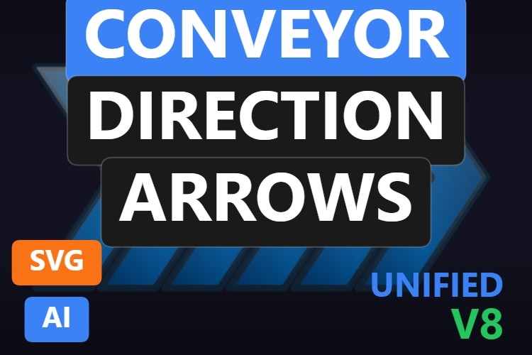 Conveyor Direction Arrows | Dynamic SVG | WinCC Unified & V8