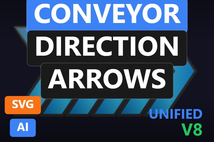 Conveyor Direction Arrows | Dynamic SVG | WinCC Unified & V8