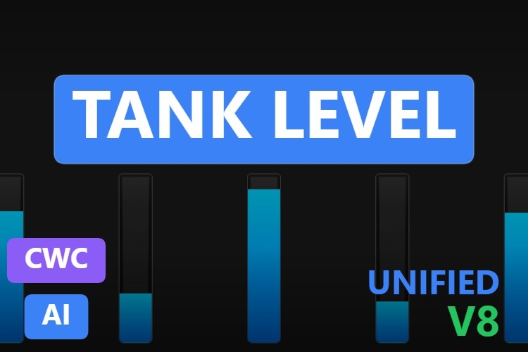Multiple Tank Level Visualization | Custom Web Control | WinCC Unified & V8