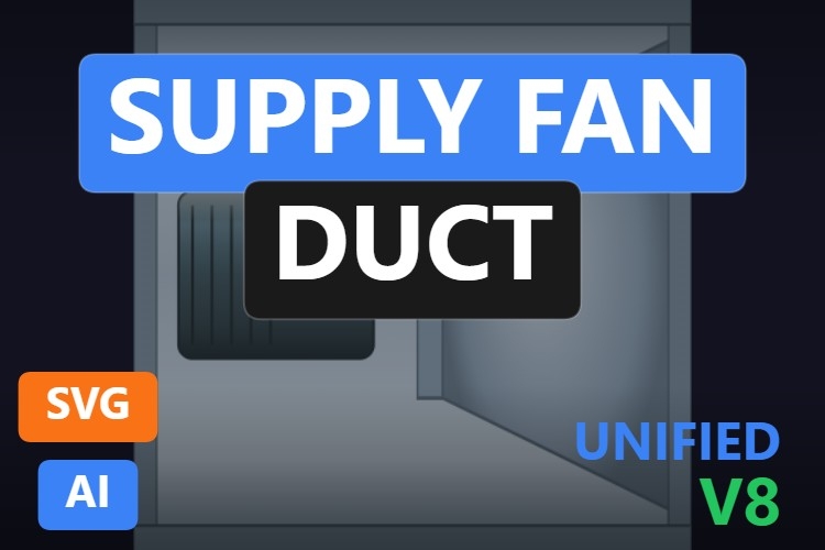 Supply Fan Duct | Dynamic SVG | WinCC Unified & V8