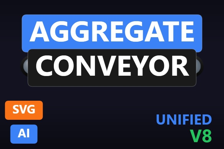 Aggregate Conveyor | Dynamic SVG | WinCC Unified & V8