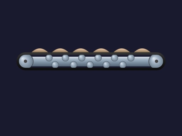 Förderband für Schüttgut | Dynamic SVG | WinCC Unified & V8