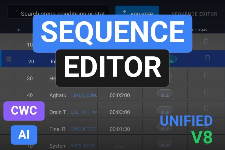 Sequence Editor | Custom Web Control | WinCC Unified & V8