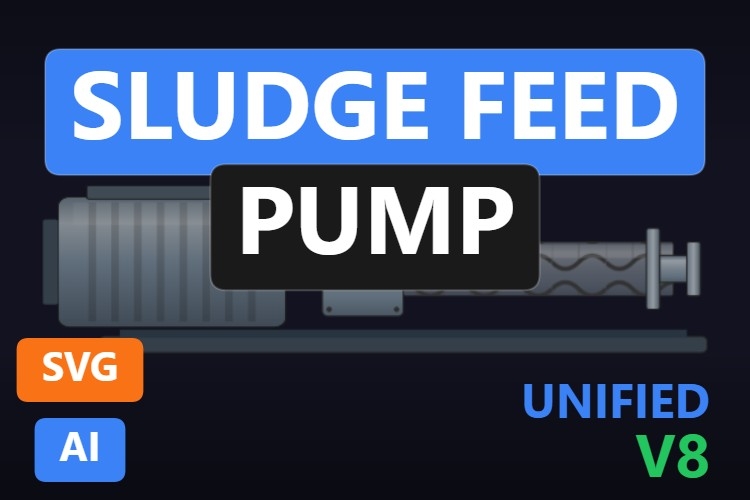 Sludge feed pump | Dynamic SVG | WinCC Unified & V8