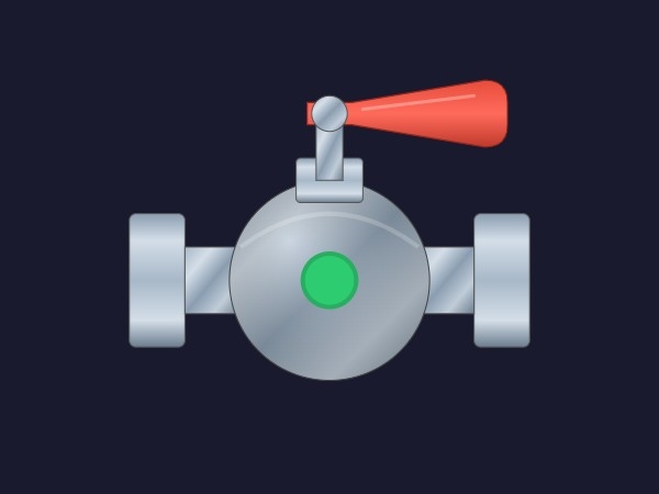 Valvola a Sfera di Processo | Dynamic SVG | WinCC Unified e V8