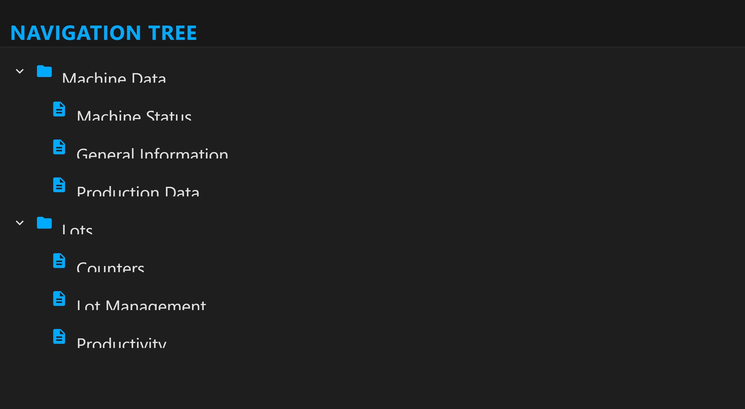 Tree-view Produktion | Custom Web Control | WinCC Unified & V8