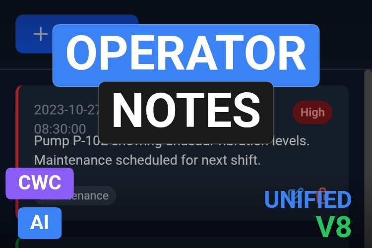 Operator notes | Custom Web Control | WinCC Unified & V8