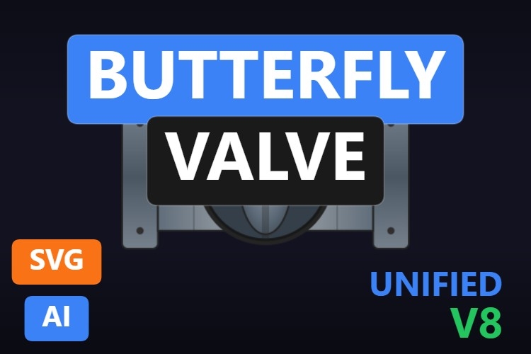 Butterfly Valve | Dynamic SVG | WinCC Unified & V8