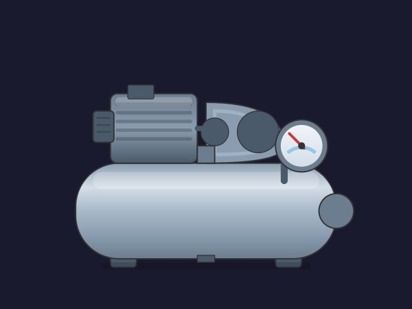 Compresseur d'air | Dynamic SVG | WinCC Unified & V8