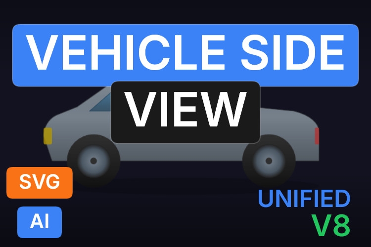 Vehicle Side View | Dynamic SVG | WinCC Unified & V8