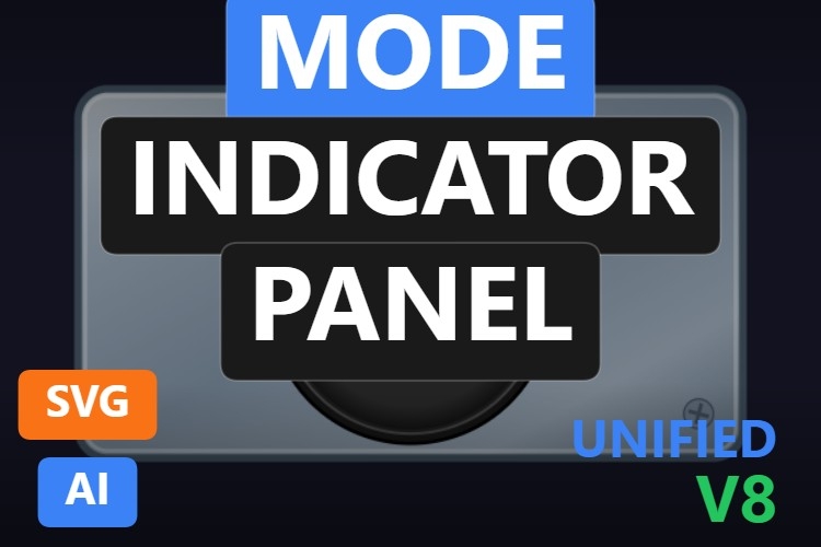 Mode Indicator Panel | Dynamic SVG | WinCC Unified & V8