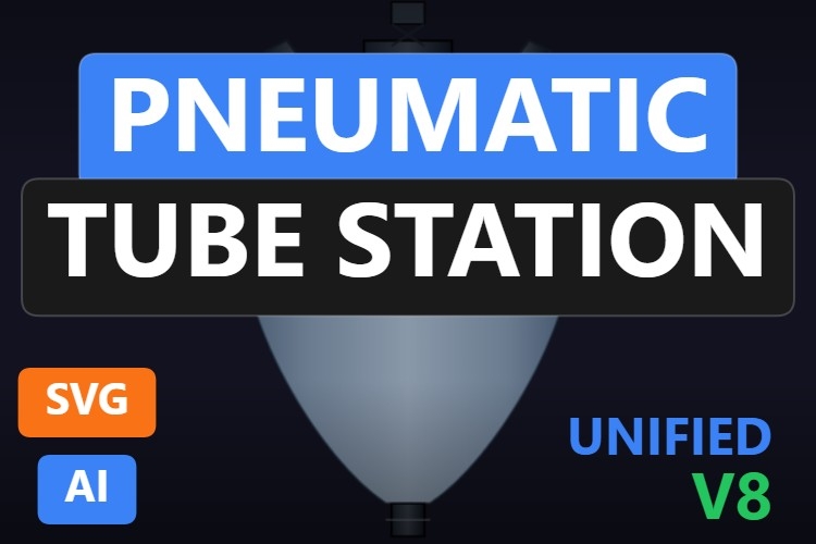 Pneumatic Tube Station | Dynamic SVG | WinCC Unified & V8