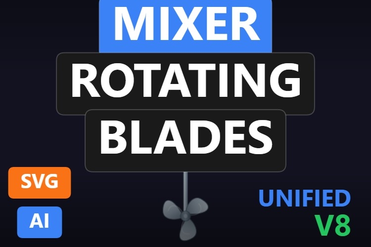 Mixer Rotating Blades | Dynamic SVG | WinCC Unified & V8