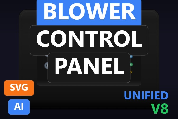Blower Control Panel | Dynamic SVG | WinCC Unified & V8