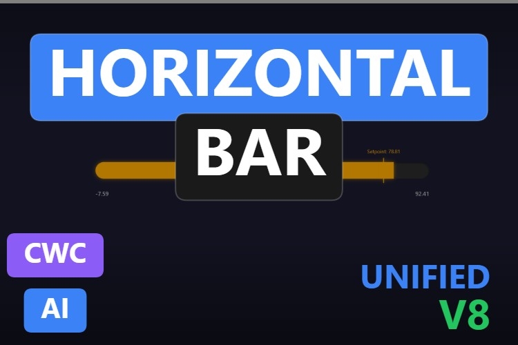 Horizontal Bar | Custom Web Control | WinCC Unified & V8
