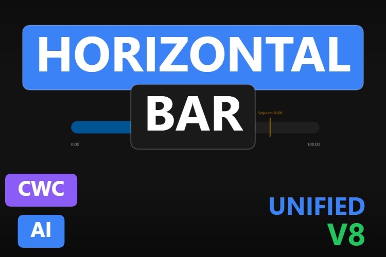 Horizontal Bar | Custom Web Control | WinCC Unified & V8