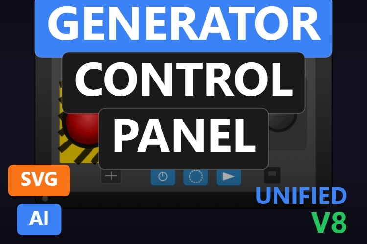 Generator Control Panel | Dynamic SVG | WinCC Unified & V8