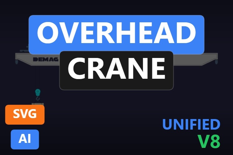 Overhead Crane | Dynamic SVG | WinCC Unified & V8