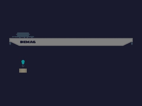 Brückenkran | Dynamic SVG | WinCC Unified & V8