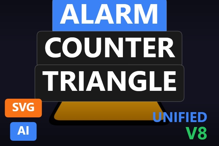 Alarm Counter Triangle | Dynamic SVG | WinCC Unified & V8