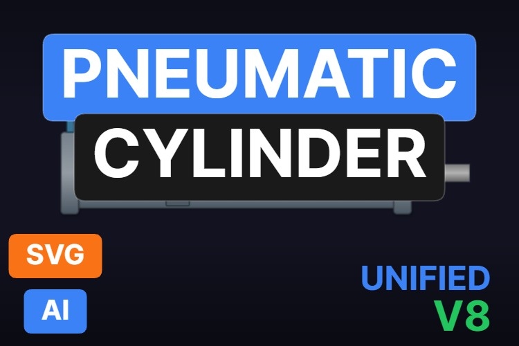 Pneumatic Cylinder | Dynamic SVG | WinCC Unified & V8