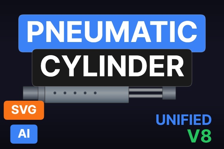 Pneumatic Cylinder | Dynamic SVG | WinCC Unified & V8