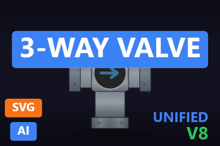 3-Way Valve | Dynamic SVG | WinCC Unified & V8