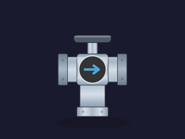 3-Wege-Ventil | Dynamic SVG | WinCC Unified und V8