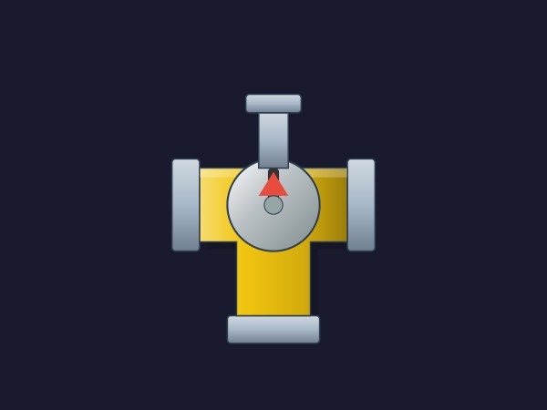 Válvula de tres vías | Dynamic SVG | WinCC Unified y V8