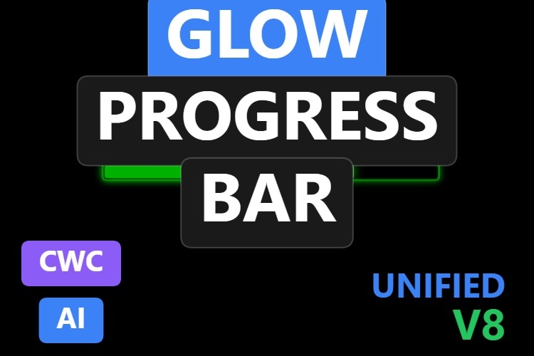 Glow Progress Bar | Custom Web Control | WinCC Unified & V8