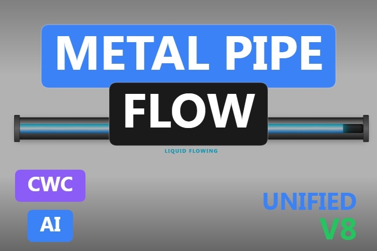 Metal Pipe Flow | Custom Web Control | WinCC Unified & V8
