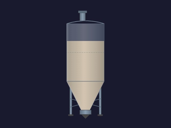 Silo de stockage d'aliments | Dynamic SVG | WinCC Unified & V8