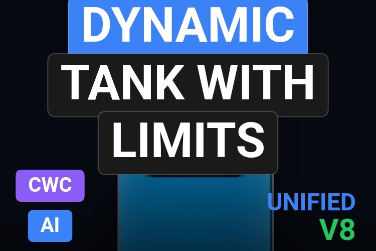 Dynamic Tank with Limits | Custom Web Control | WinCC Unified & V8