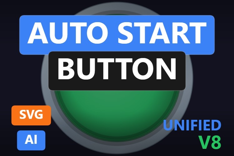 Auto Start Button | Dynamic SVG | WinCC Unified & V8