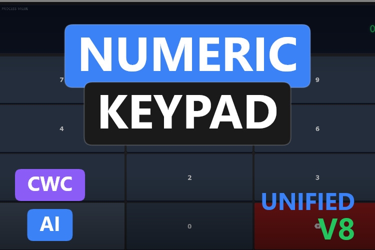 Numeric Keypad | Custom Web Control | WinCC Unified & V8