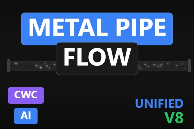 Metal Pipe Flow | Custom Web Control | WinCC Unified & V8