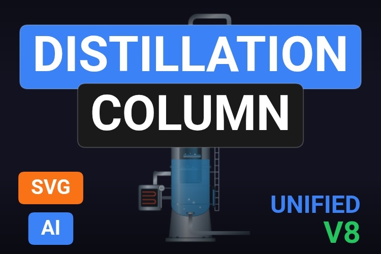 Distillation Column | Dynamic SVG | WinCC Unified & V8