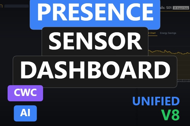 Presence Sensor Dashboard | Custom Web Control | WinCC Unified & V8