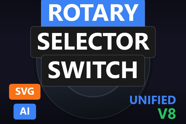 Rotary Selector Switch | Dynamic SVG | WinCC Unified & V8