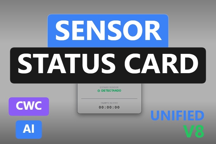Sensor Status Card | Custom Web Control | WinCC Unified & V8