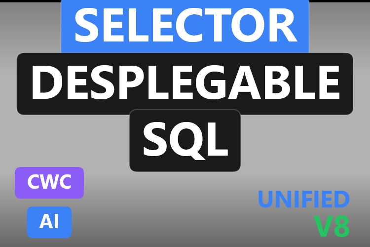 Selector desplegable SQL | Custom Web Control | WinCC Unified & V8