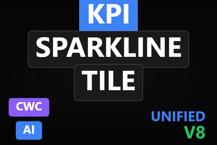 KPI Sparkline Tile | Custom Web Control | WinCC Unified & V8