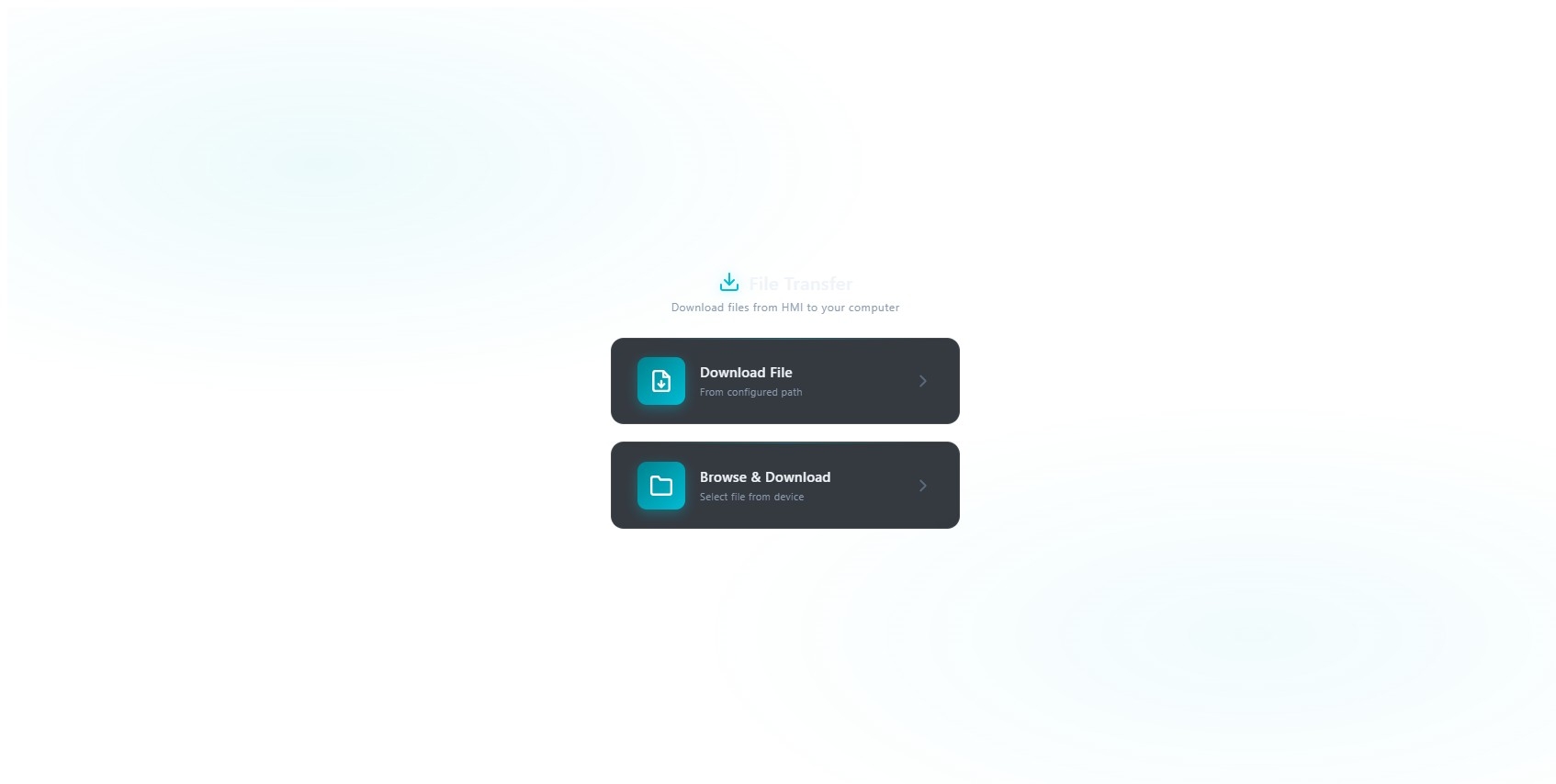Downloader di File | Custom Web Control | WinCC Unified e V8