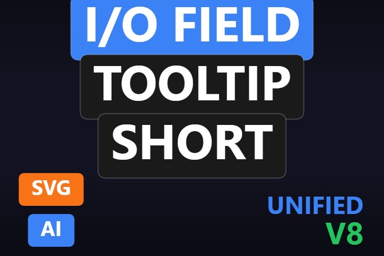 I/O Field Tooltip Short | Dynamic SVG | WinCC Unified & V8