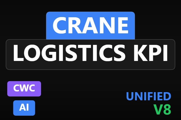 Crane Logistics KPI | Custom Web Control | WinCC Unified & V8